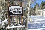 Mammoth Rental Chateau Blanc Entrance Sign